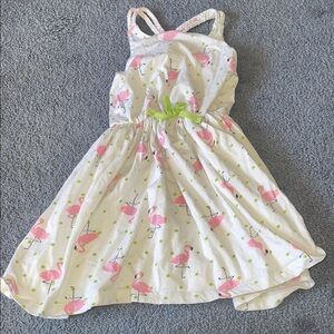 Tommy Bahama Pink and Green Flamingo Sundress